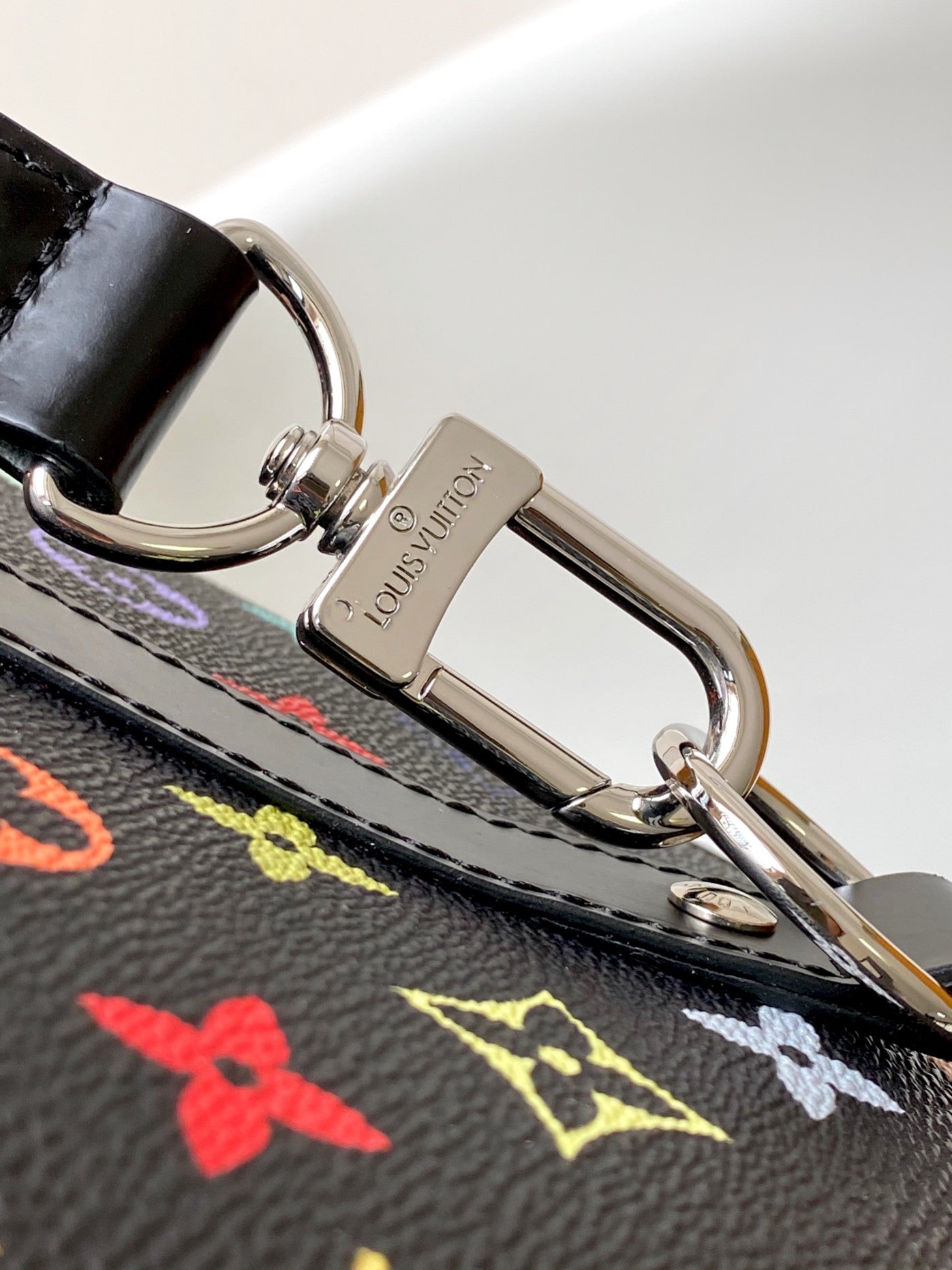 LOUIS VUITTON KEEPALL BANDOULIÈRE 50 BAG IN MULTICOLORED MONOGRAM COATED CANVAS