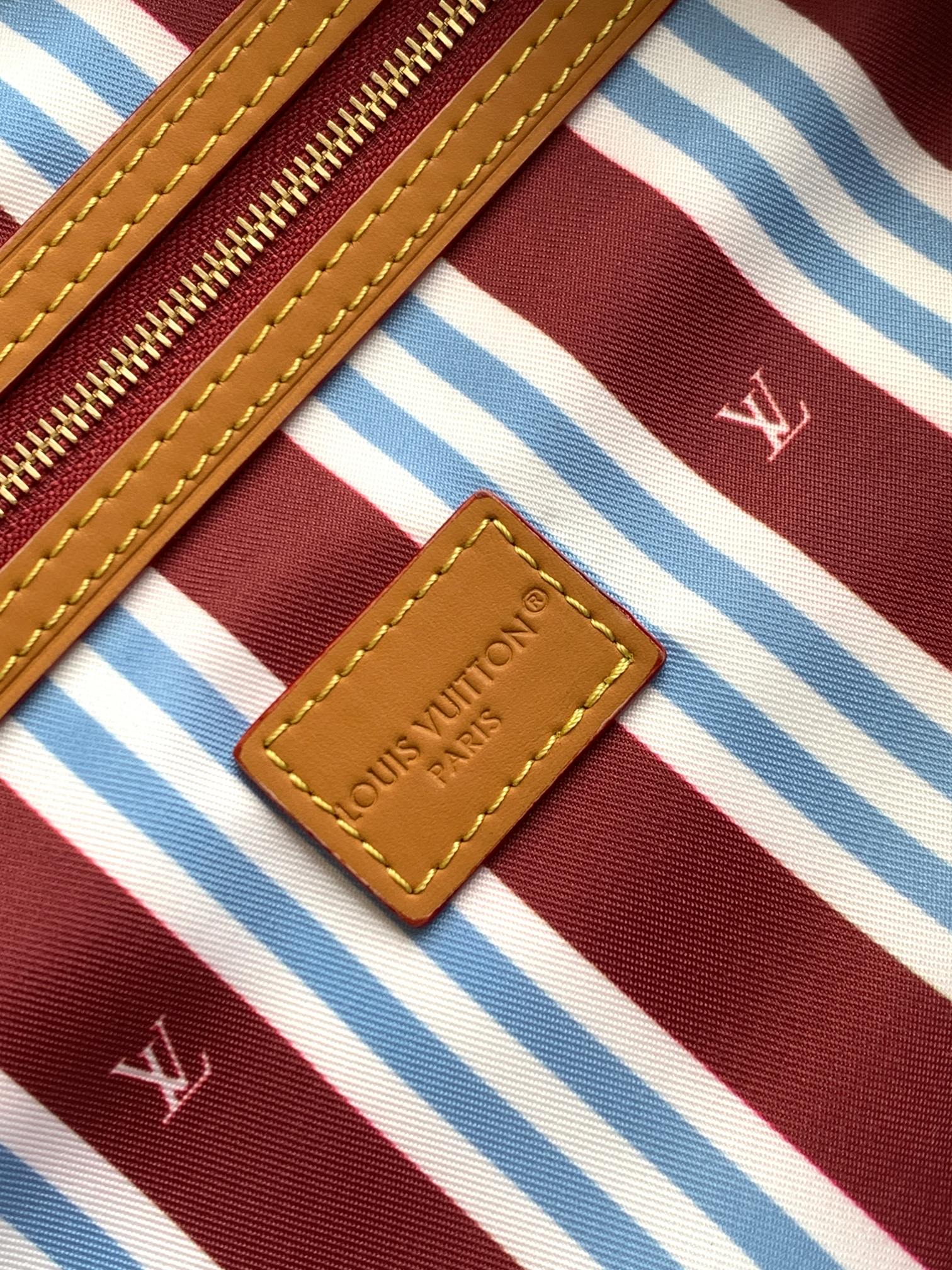LOUIS VUITTON LV 25S KEEPALL BANDOULIÈRE BAG 45 IN WHITE MONOGRAM HERITAGE CALFSKIN
