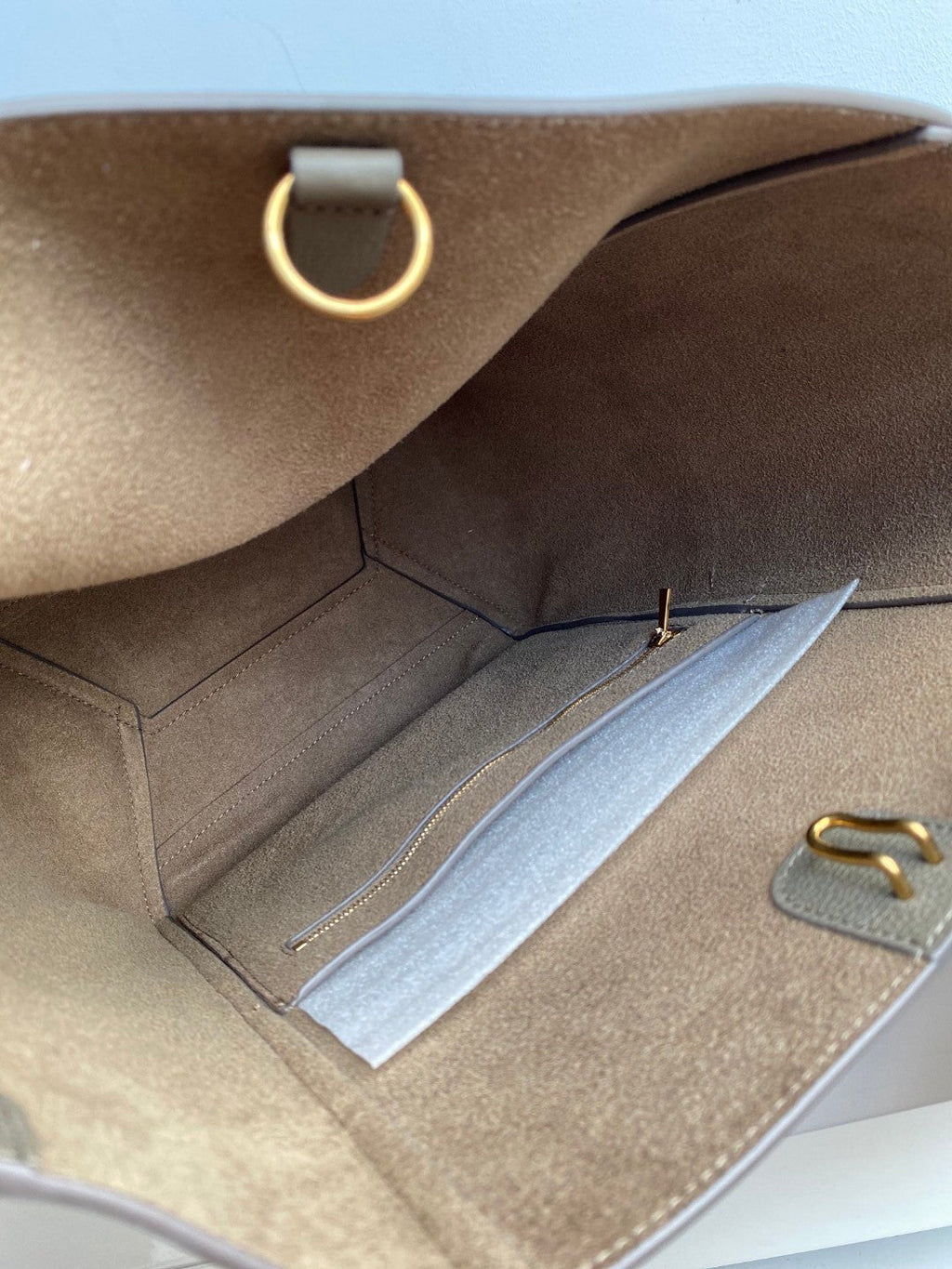 CELINE SANGLE SEAU BUCKET 33 BAG PEANUT BROWN CALFSKIN