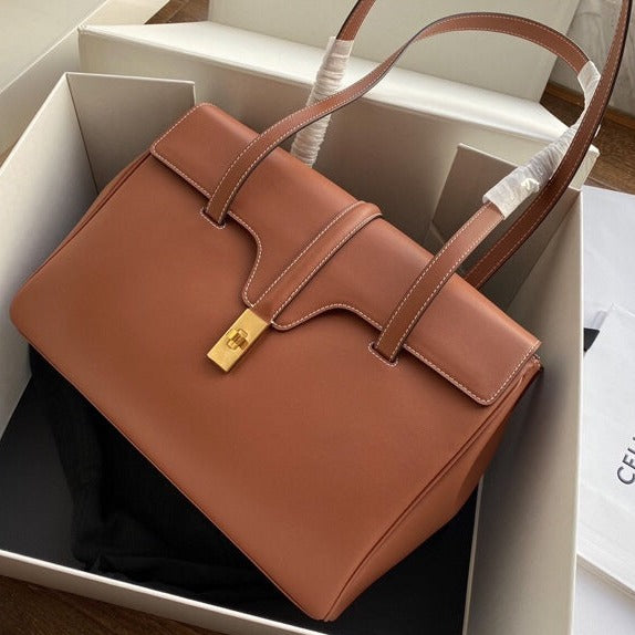 CELINE SOFT BAG 32 SMOOTH CALFSKIN TAN