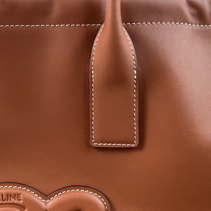 CELINE CUIR TRIOMPHE 44  TAN CALFSKIN