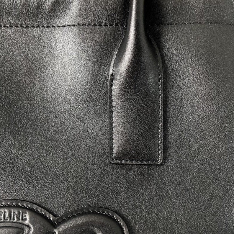 CELINE CUIR TRIOMPHE 44 BLACK CALFSKIN