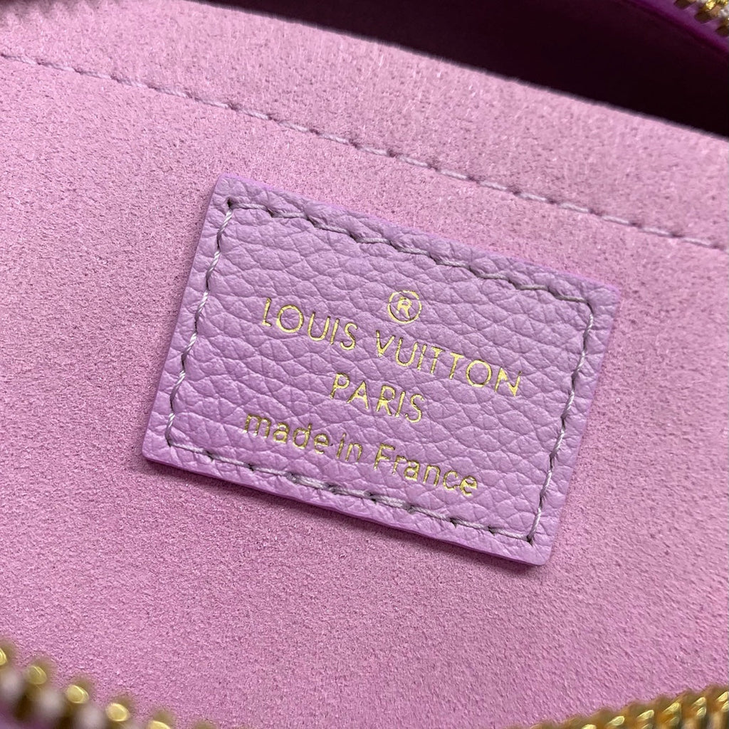 LOUIS VUITTON SPEEDY 18 IN LAVENDER CALFSKIN GOLD HARDWARE