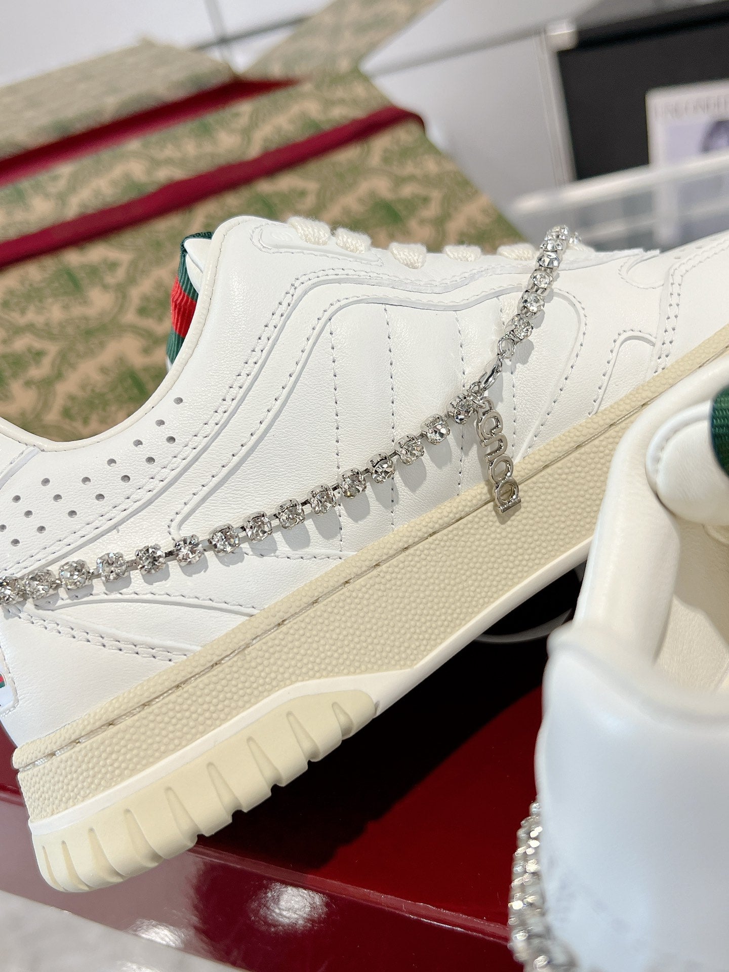 GUCCI RE-WEB SNEAKER FOR COUPLE WHITE