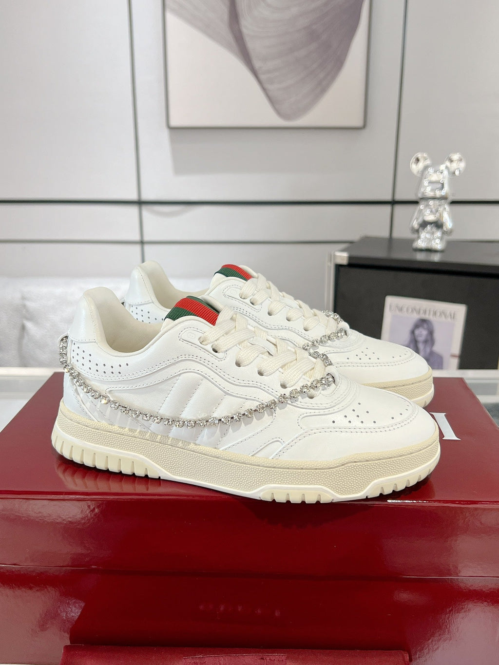 GUCCI RE-WEB SNEAKER FOR COUPLE WHITE