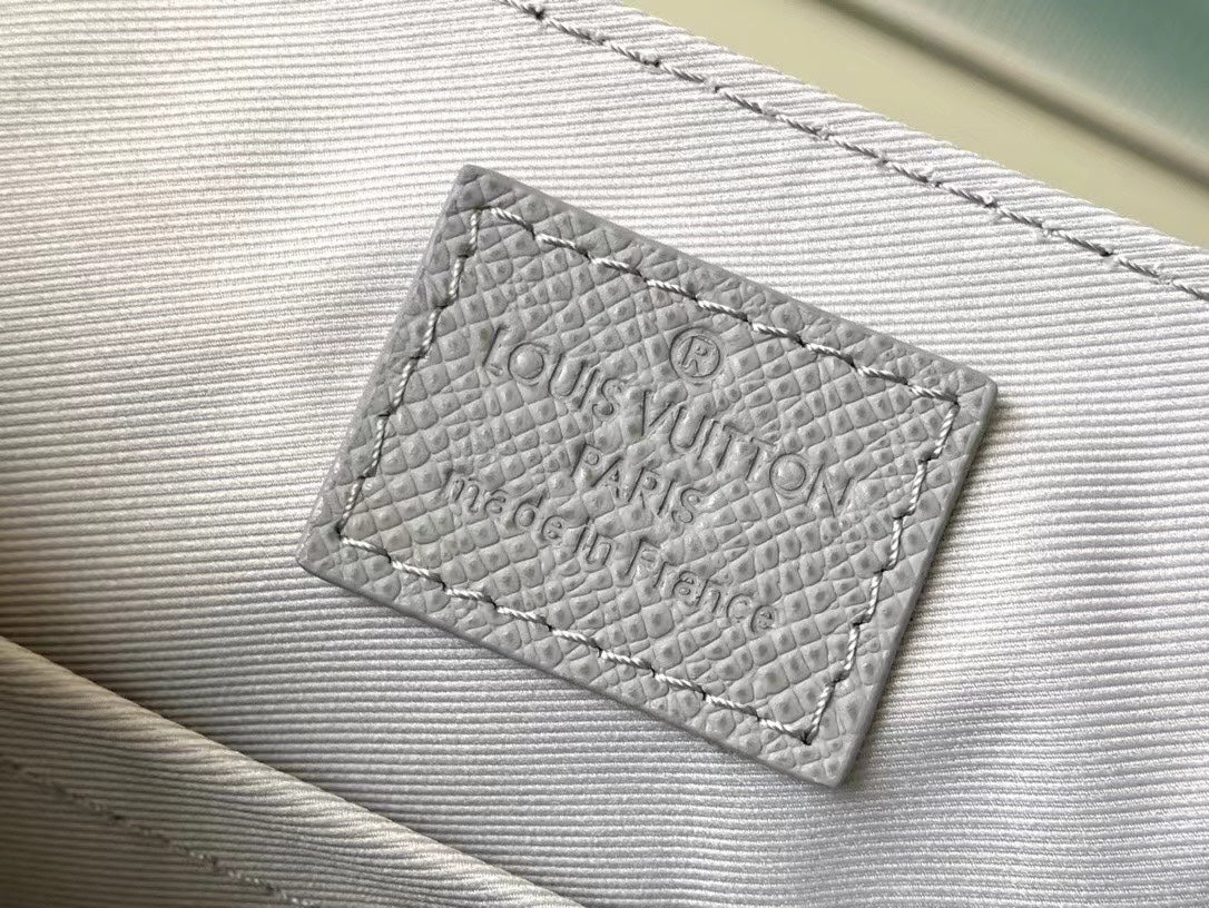 LOUIS VUITTON DISTRICT PM 26 IN DOVE GRAY CALFSKIN