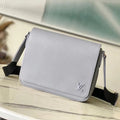 LOUIS VUITTON DISTRICT PM 26 IN DOVE GRAY CALFSKIN