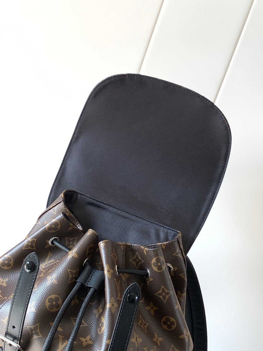 LOUIS VUITTON CHRISTOPHER MM BACKPACK 47 IN BROWN MONOGRAM CANVAS