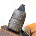 LOUIS VUITTON AVENUE SLINGBACK 31 IN BROWN MONOGRAM CANVAS