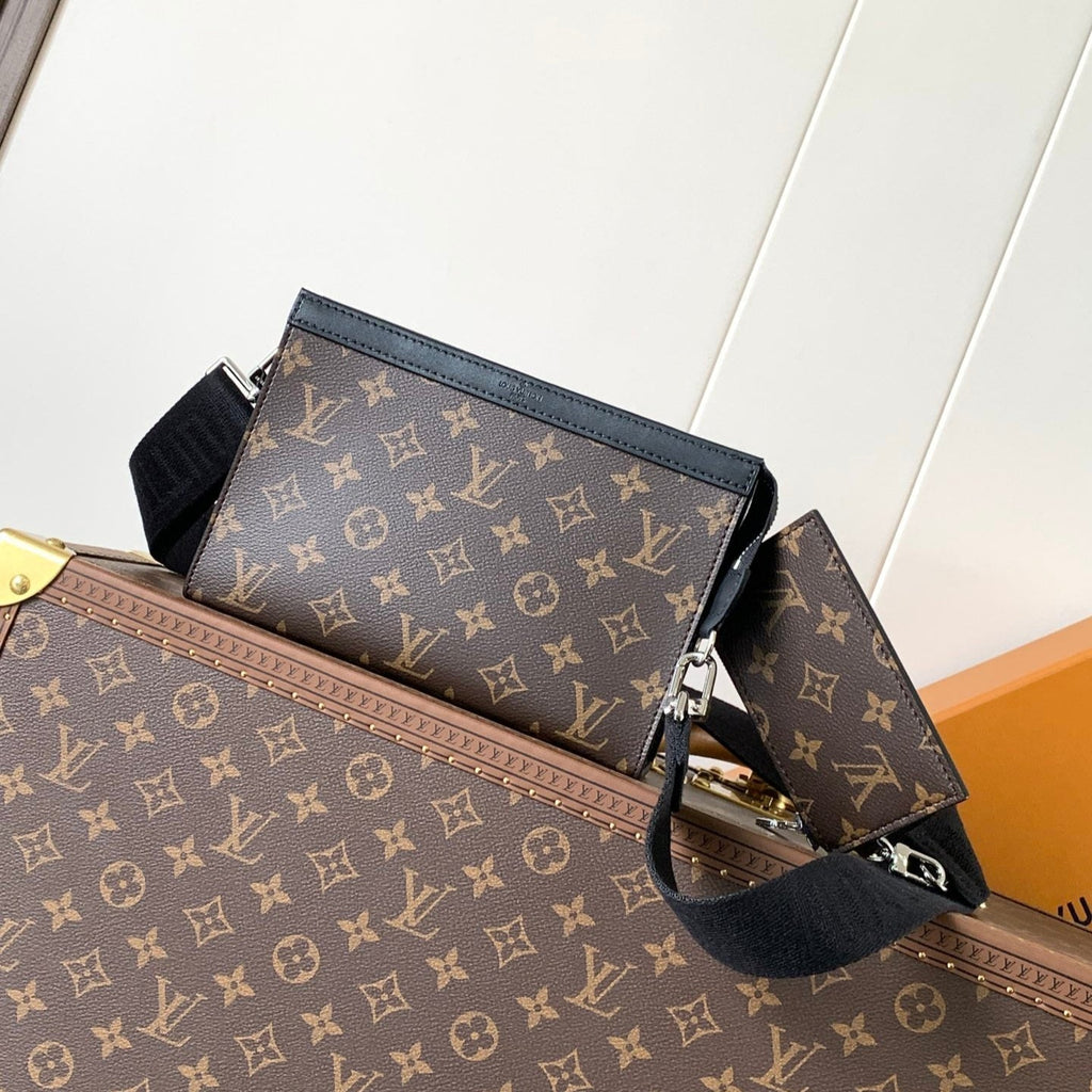 LOUIS VUITTON LV 25S GASTON WEARABLE WALLET 22 IN MONOGRAM MACASSAR CANVAS