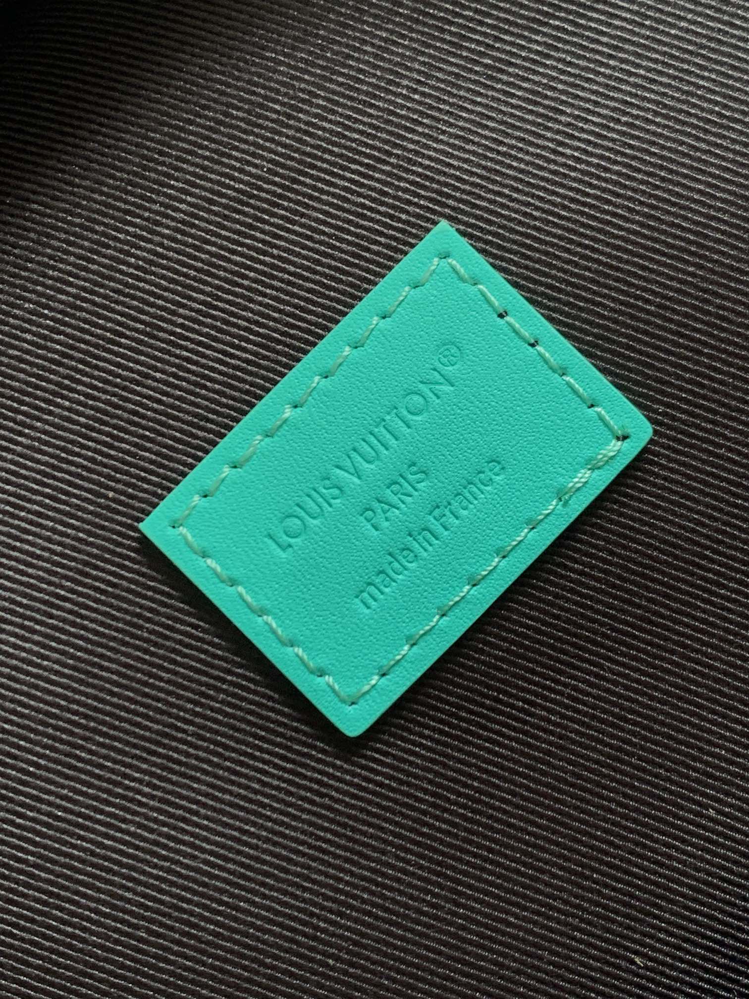 LOUIS VUITTON LV 25S DISCOVERY PM BACKPACK 38 IN BLACK AQUA MONOGRAM ECLIPSE CANVAS AND CALFSKIN