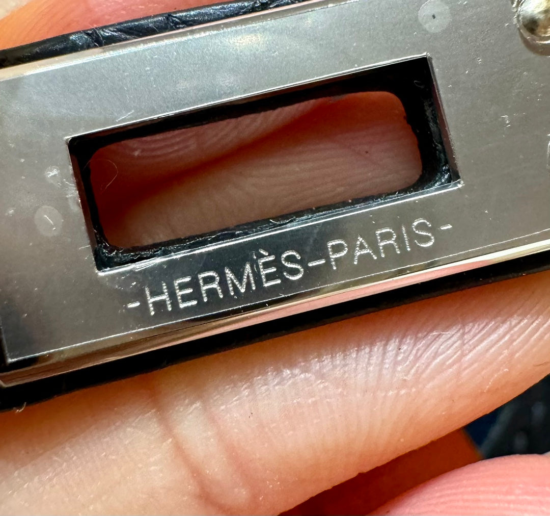 HERMES BIRKIN FAUBOURG TOUCH 20 IN NAVY BLUE CALFSKIN WITH SILVER HARDWARE