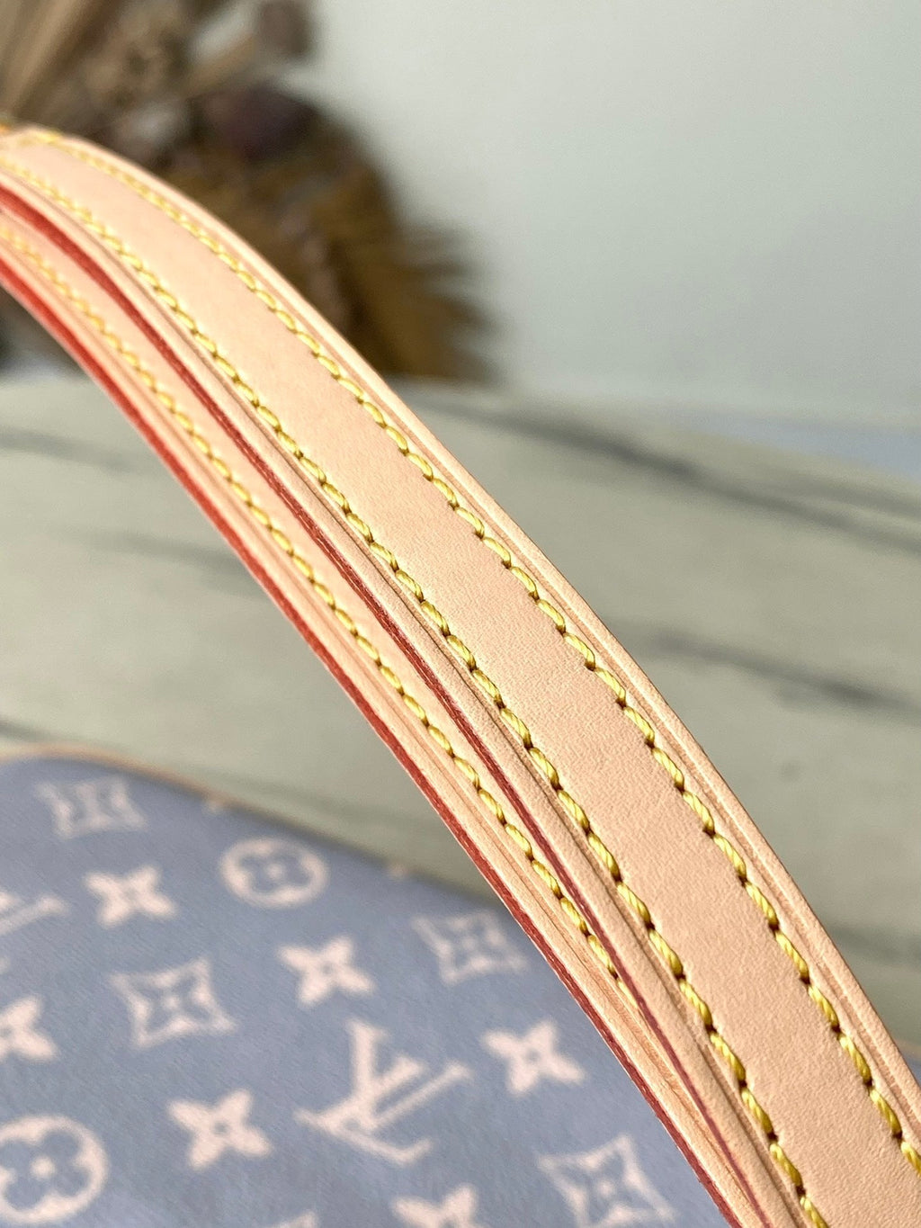 LOUIS VUITTON IVY 23 IN GRAY CREAM MONOGRAM TRIANON CANVAS GOLD HARDWARE