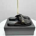 CHANEL FLAT MULE 25S IN BLACK CALFSKIN STYLE 4