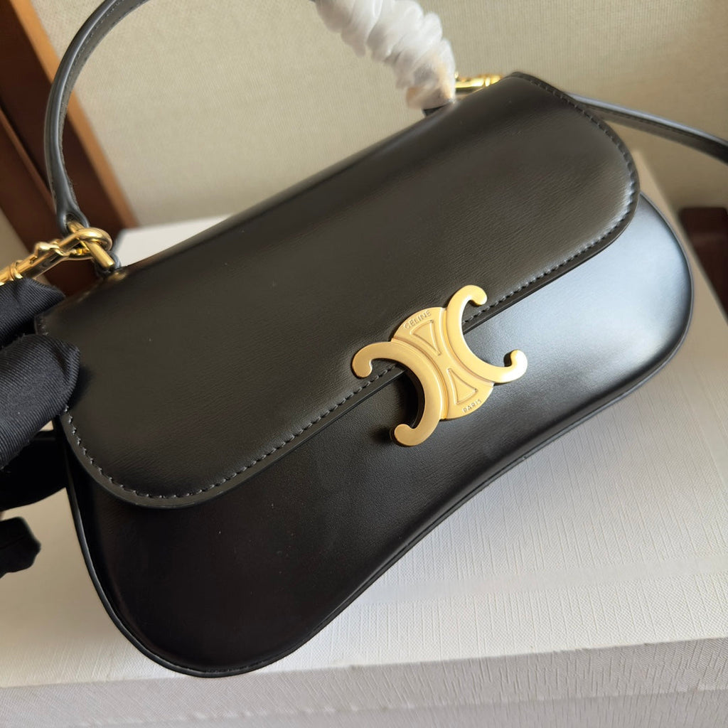 CELINE TEEN LOLA 20 IN BLACK CALFSKIN GOLD HARDWARE