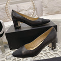 CHANEL pump 6.5 black lambskin