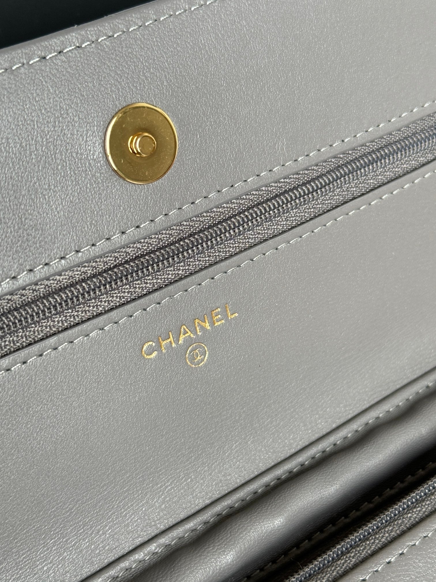 CHANEL WOC ENTRUPY 19 BAG IN SPANISH GREY CALFSKIN