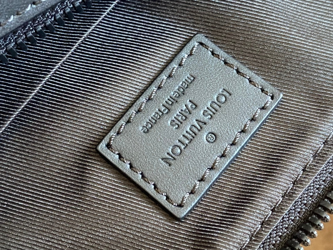 LOUIS VUITTON POCHETTE ACCESSOIRE XL 28 IN BLACK MONOGRAM ECLIPSE CANVAS