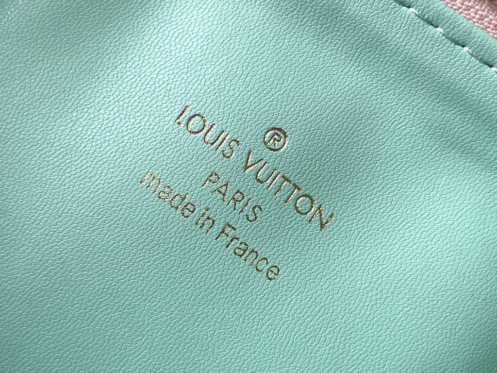 LOUIS VUITTON COUSSIN PM 26 IN JASMINE PINK MONOGRAM EMBOSSED LAMBSKIN