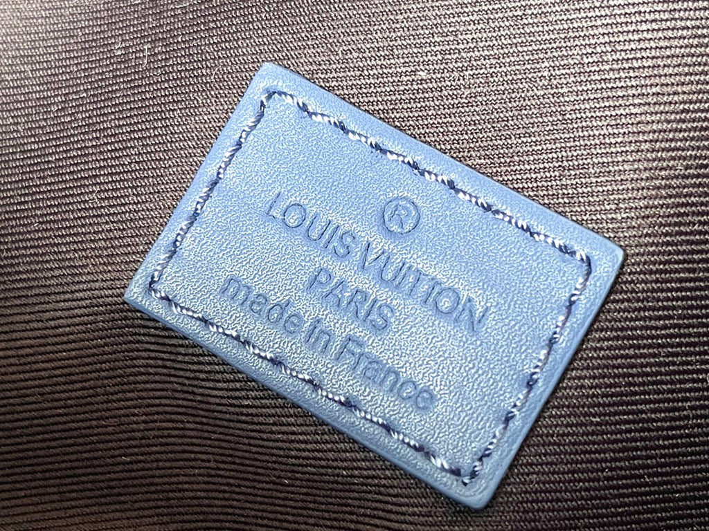 LOUIS VUITTON DISCOVERY BACKPACK PM 38 AEGEAN BLUE AND BLACK MONOGRAM GRADIENT CANVAS