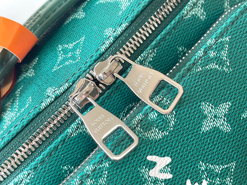 LOUIS VUITTON RUSH BUMBAG 30 IN GREEN MONOGRAM HERITAGE CANVAS