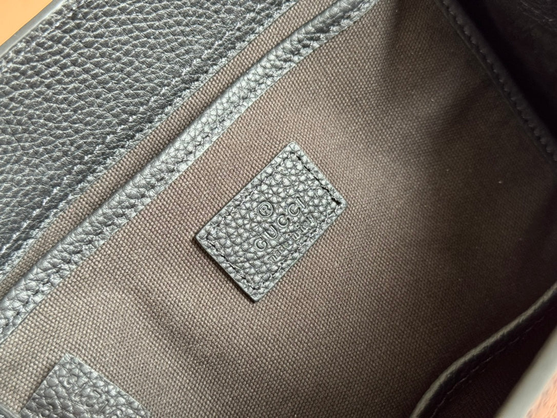 GUCCI JACKIE SMALL TOTE BAG 24 IN BLACK CALFSKIN GOLD HARDWARE