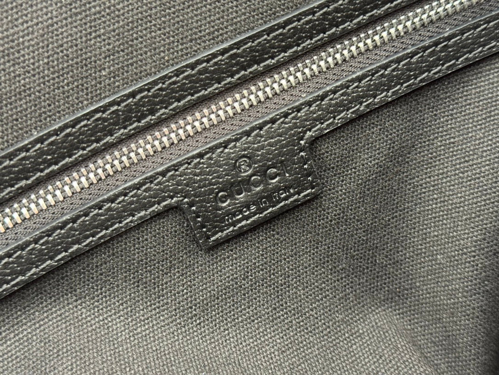 GUCCI JUMBO MEDIUM BRIEFCASE 36.5 IN EXTRA DARK GREEN  CALFSKIN