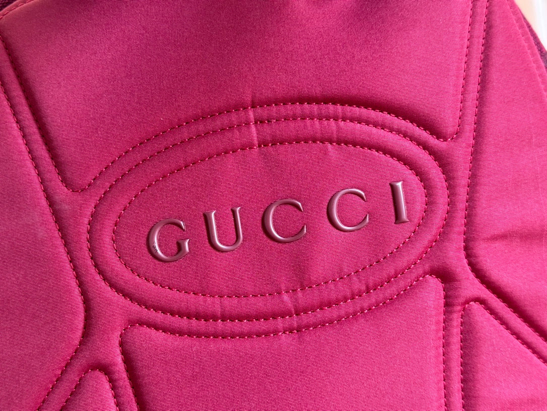 GUCCI MEDIUM BACKPACK 40 IN ROSSO ANCORA RED  CANVAS