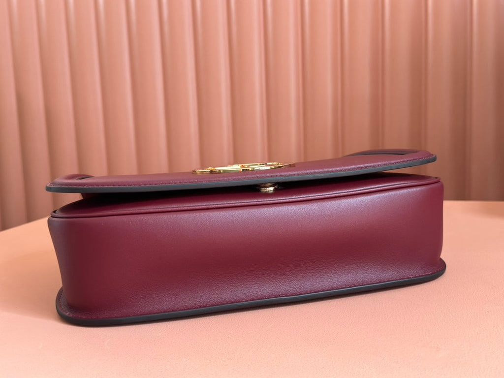 GUCCI 26S BLONDIE BAG 32 IN DARK RED CALFSKIN