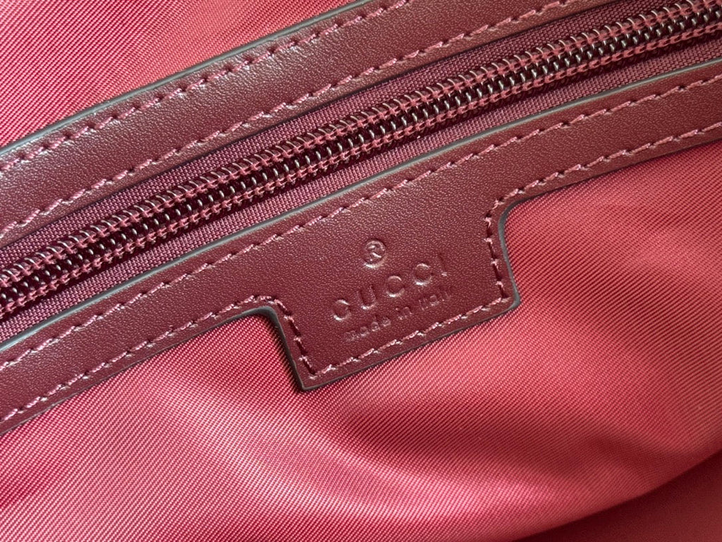 GUCCI SMALL DUFFLE BAG 42 IN ROSSO ANCORA RED  CANVAS