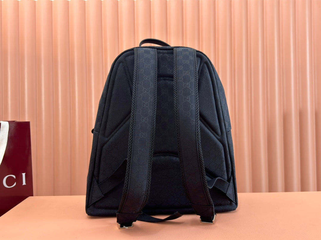 GUCCI MEDIUM BACKPACK 42 IN BLACK  CANVAS