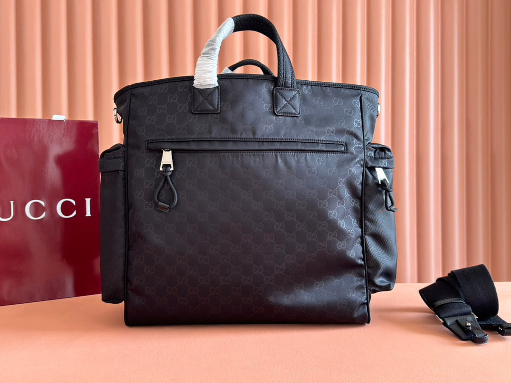 GUCCI NEXUS LARGE TOTE BAG 40 IN BLACK  NYLON