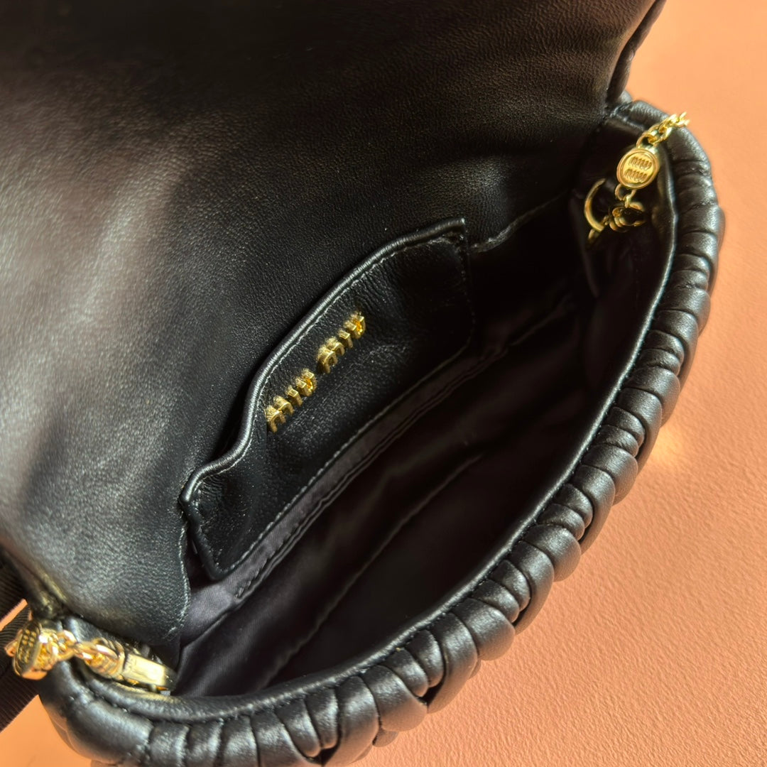 MATELASSé NAPPA LEATHER MINI BAG 18 BLACK
