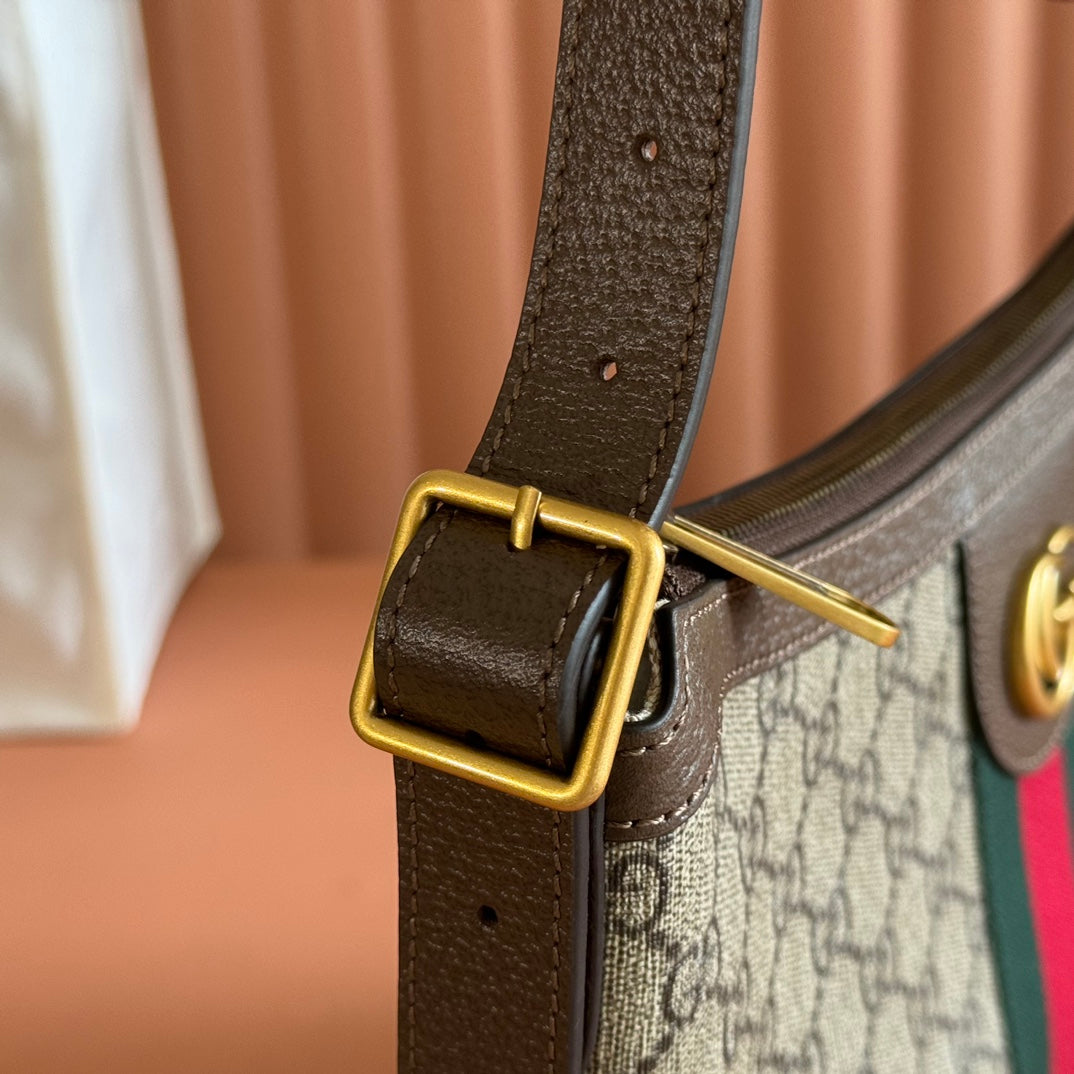 GUCCI 25S EPILOGUE BAG 30 IN BEIGE AND EBONY CALFSKIN