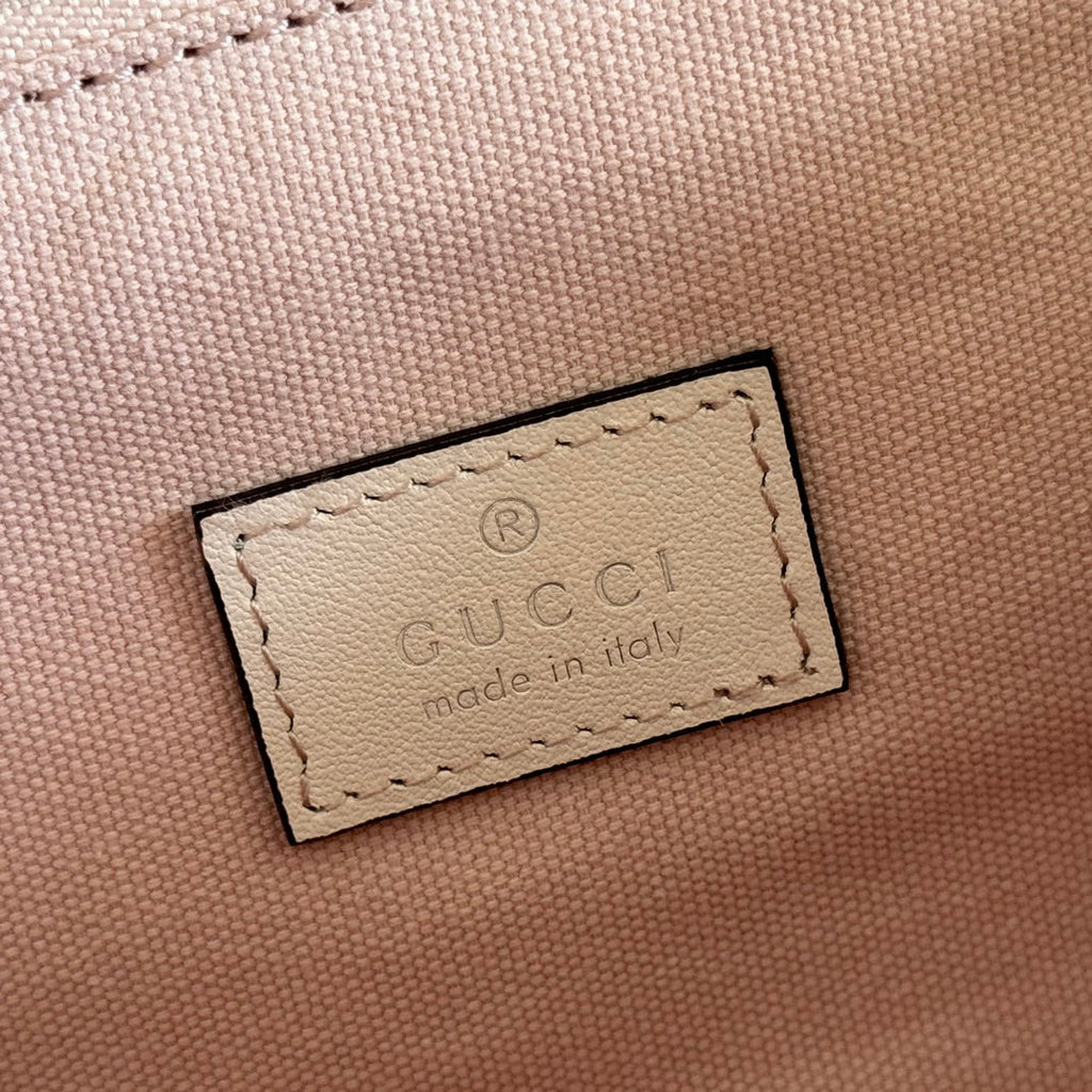 GUCCI 26S PADLOCK BAG 26 IN LIGHT PINK EMBOSSED CALFSKIN