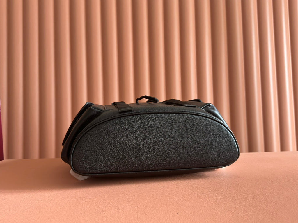 GUCCI 26S OPHIDIA LARGE BACKPACK 46 IN BLACK CALFSKIN