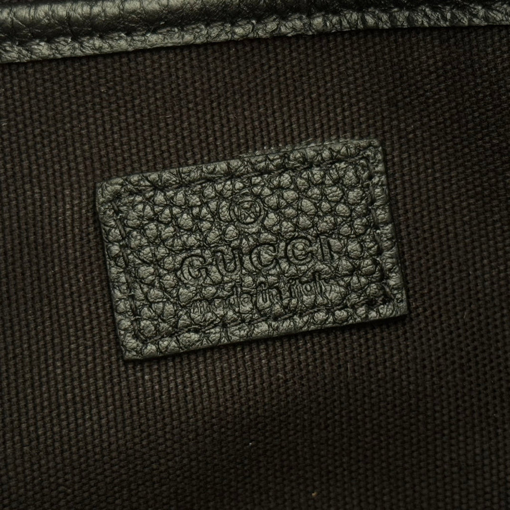 GUCCI 26S SHOULDER BAG 38 IN BLACK CALFSKIN