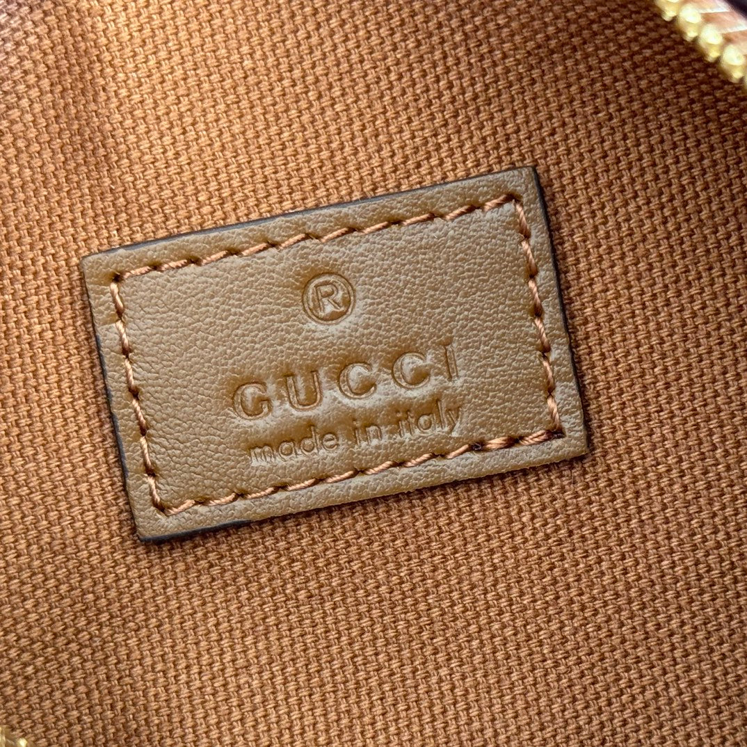 GUCCI 26S SHOULDER BAG 19 IN BROWN CALFSKIN