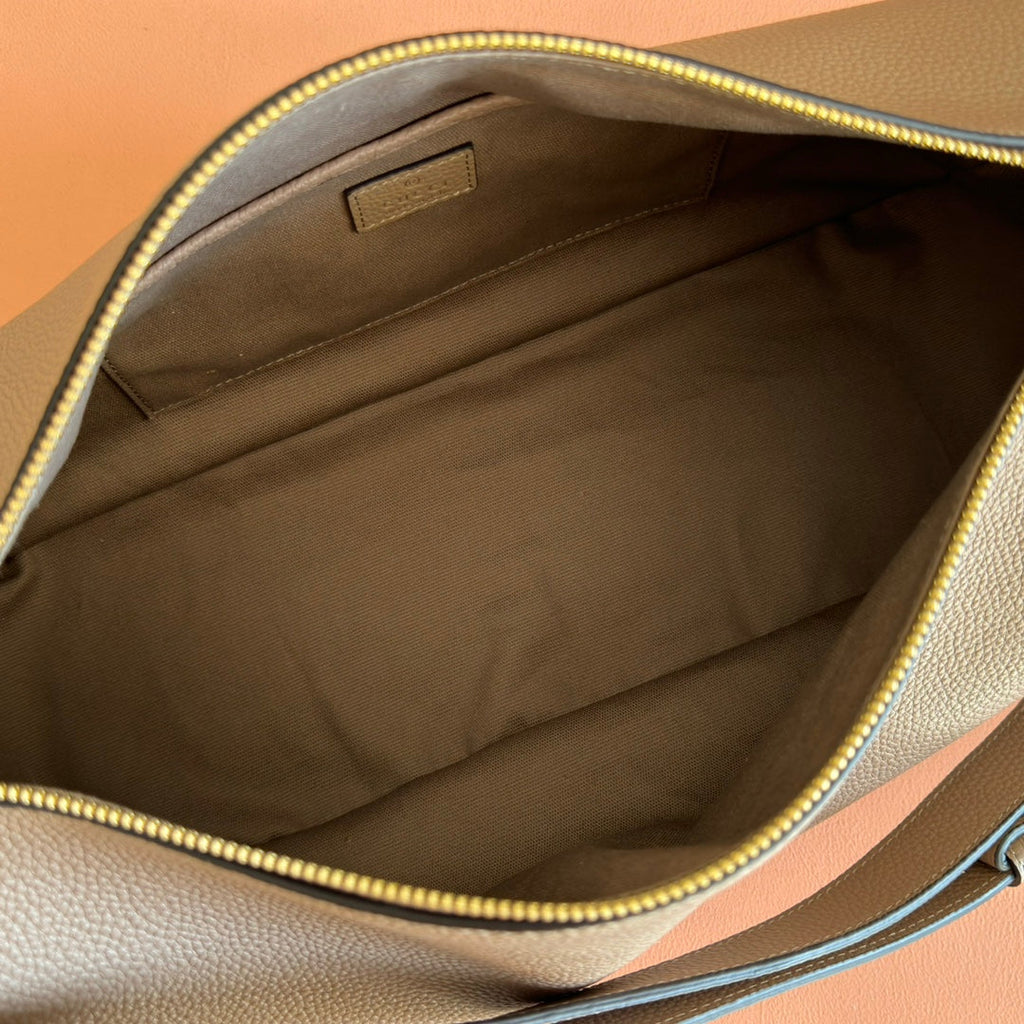 GUCCI 26S SHOULDER BAG 38 IN LIGHT BROWN CALFSKIN