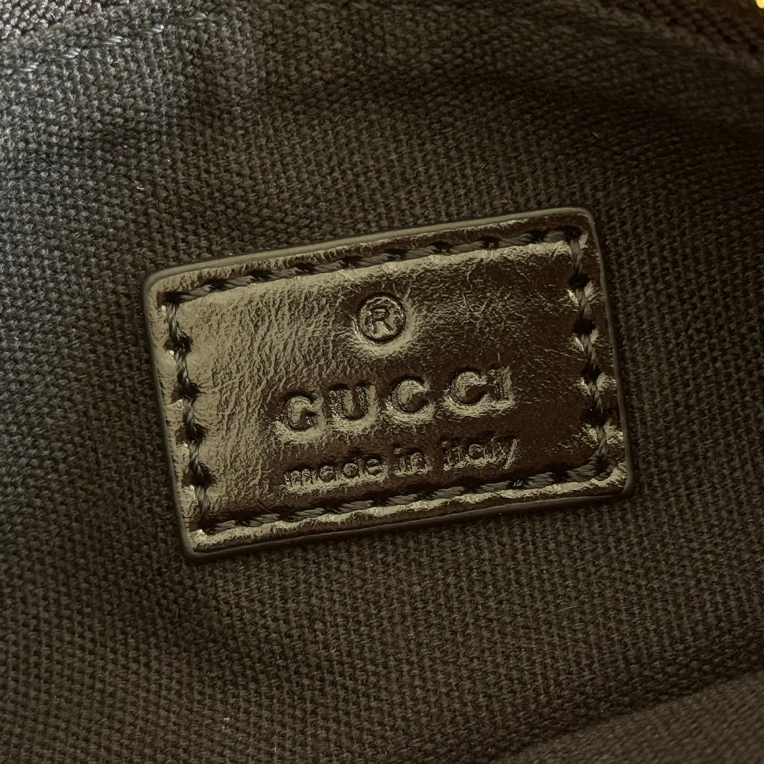 GUCCI 26S GIGLIO LARGE TOTE BAG 60 IN BLACK SHINY CALFSKIN