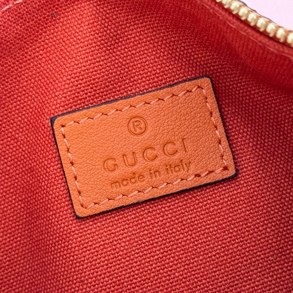 GUCCI 26S SHOULDER BAG 19 IN ORANGE CALFSKIN