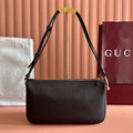 GUCCI 26S SHOULDER BAG 31 IN BLACK BROWN CALFSKIN