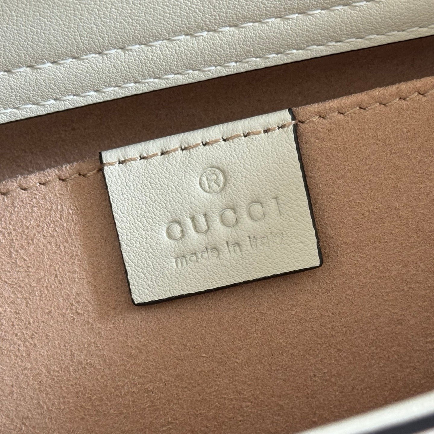 GUCCI 26S DIANA TOTE BAG 27 IN CREAM WHITE CALFSKIN