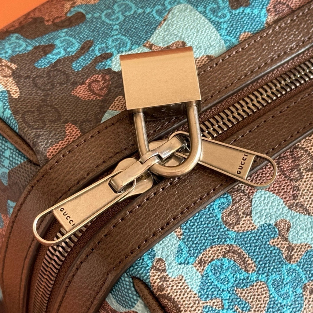 GUCCI 26S DUFFEL BAG 44 IN MULTICOLOR COATED CANVAS STYLE 2