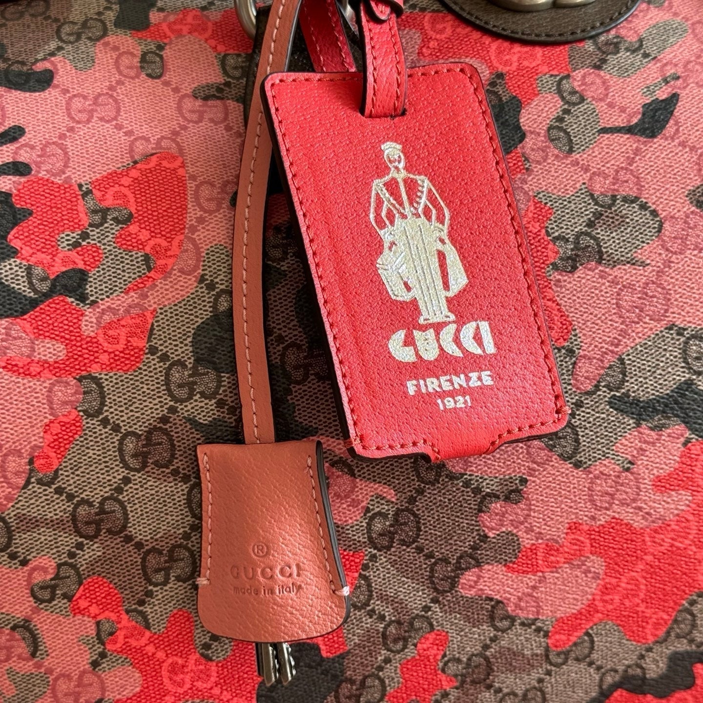 GUCCI 26S DUFFEL BAG 44 IN MULTICOLOR COATED CANVAS STYLE 3