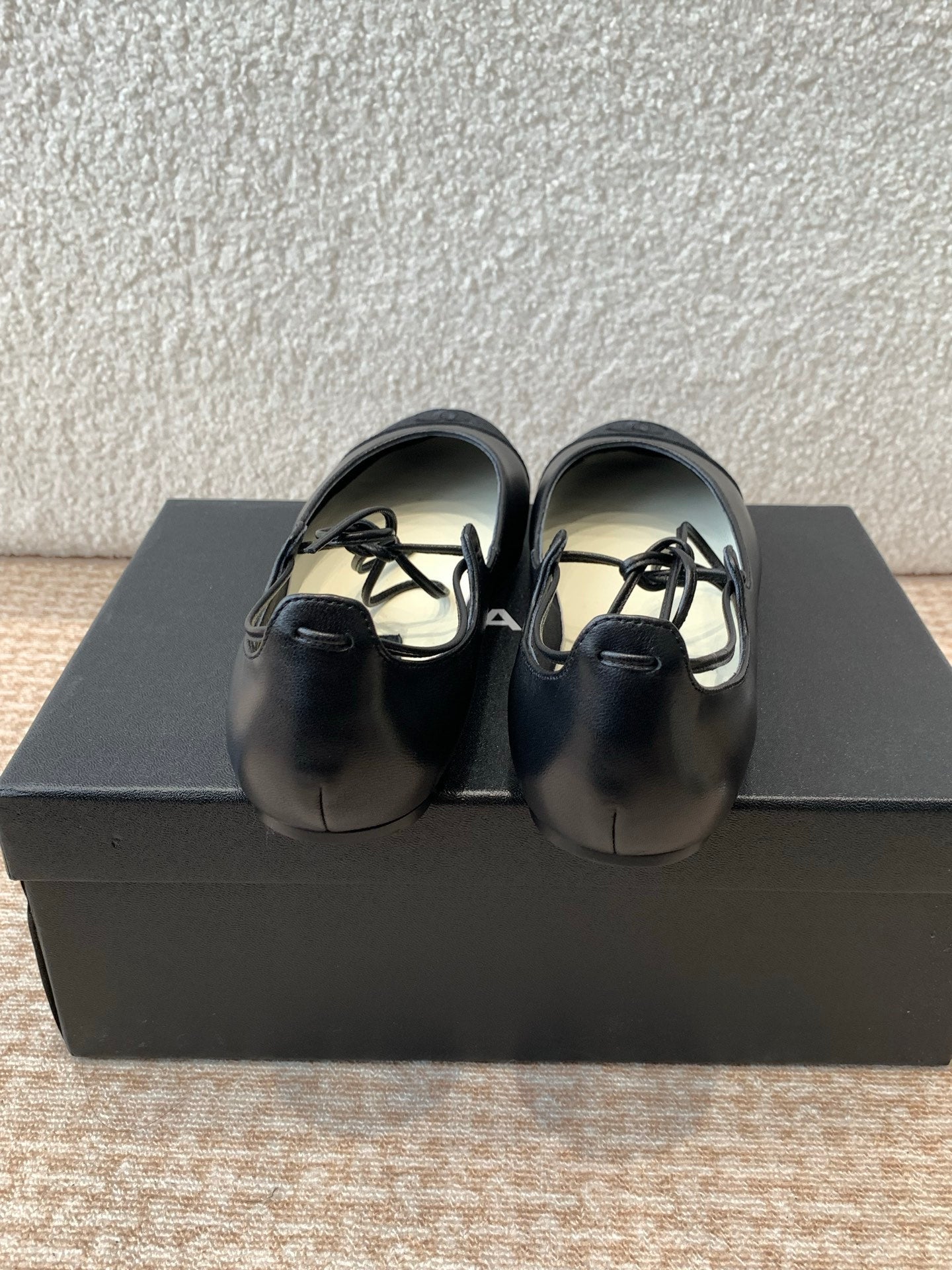 CHANEL MARY JANE BALLERINA IN BLACK LAMBSKIN