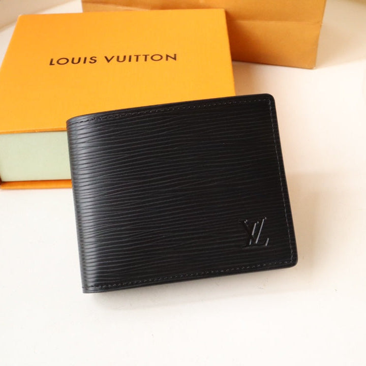 LOUIS VUITTON LV 25S SLENDER WALLET 11 IN BLACK EPI CALFSKIN