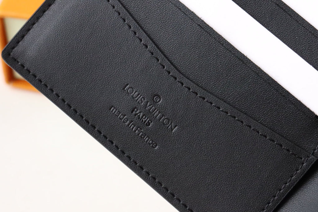 LOUIS VUITTON LV 25S SLENDER WALLET 11 IN BLACK DAMIER INFINI CALFSKIN