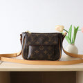 LOUIS VUITTON LV 25S SHOULDER BAG 19 IN BROWN MONOGRAM CALFSKIN GOLD HARDWRE
