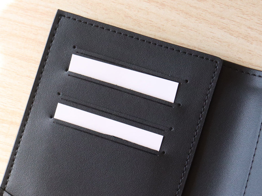 LOUIS VUITTON LV 25S PASSPORT HOLDER 14 IN BLACK EMBOSSED MONOGRAM SHADOW CALFSKIN